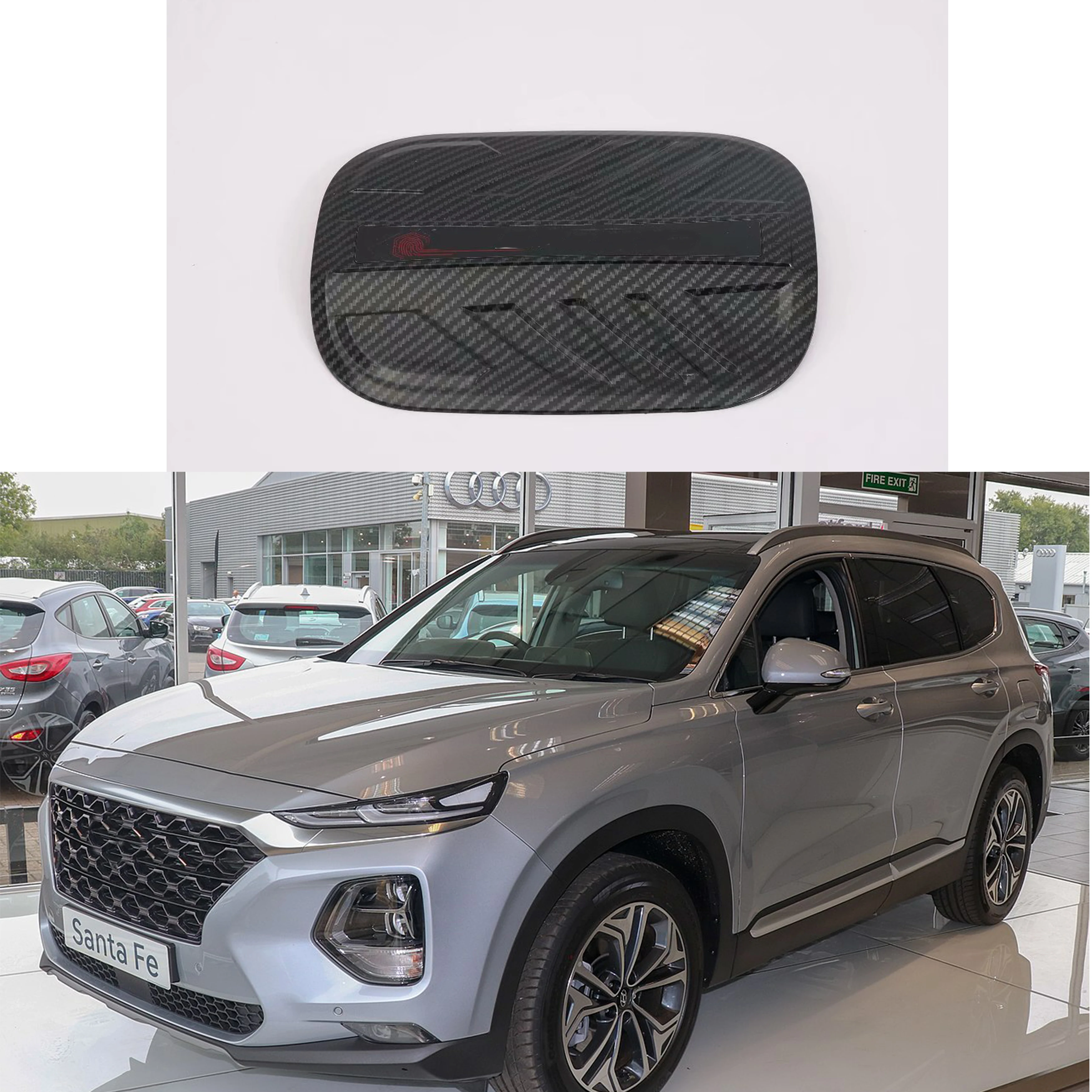 For Hyundai Santa Fe 2019 1pcs ABS Carbon fiber style Car accessories Styling Auto Oil Fuel Tank Cover Cap car Sticker
For Hyundai Santa Fe 2019 1pcs ABS Carbon fiber style Car accessories Styling Auto Oil Fuel Tank Cover Cap car Sticker
