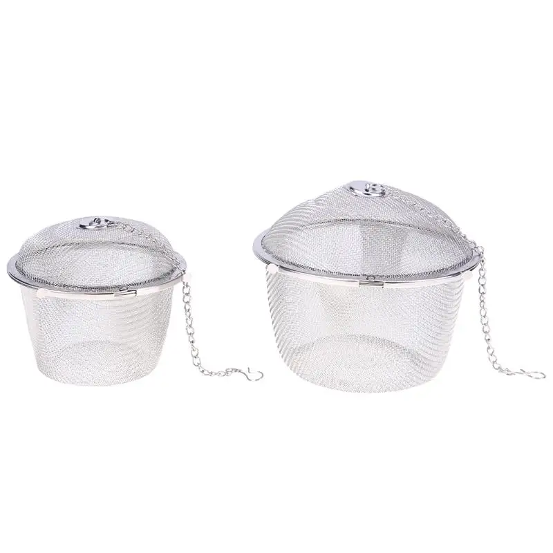 4.5-11cm Stainless Steel Bucket Mesh Tea Ball Coffee Soup Strainer Infuser Filter with Chain Kitchen Cooking Tools Gadgets
4.5-11cm Stainless Steel Bucket Mesh Tea Ball Coffee Soup Strainer Infuser Filter with Chain Kitchen Cooking Tools Gadgets