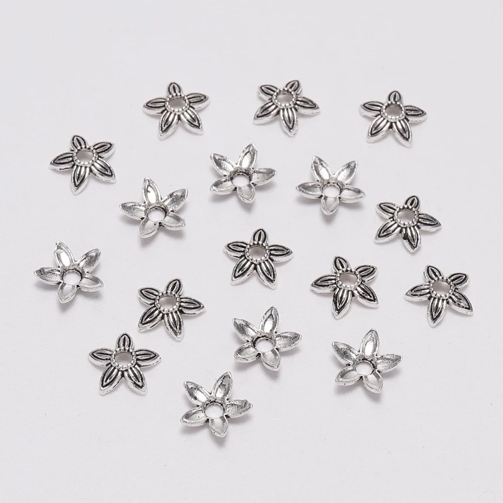 100pcs/lot 8mm Antique Five petal Flower Beads End Caps Spaced Apart Receptacle Flower Torus For DIY Jewelry Making Accessories
100pcs/lot 8mm Antique Five petal Flower Beads End Caps Spaced Apart Receptacle Flower Torus For DIY Jewelry Making Accessories
