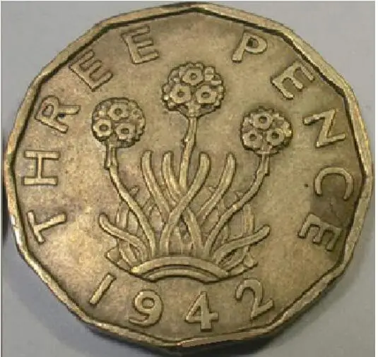 21 mm George VI Three 3 Old Pence Used Coin The United Kingdom of Great Britain and Northern Ireland UK
21 mm George VI Three 3 Old Pence Used Coin The United Kingdom of Great Britain and Northern Ireland UK