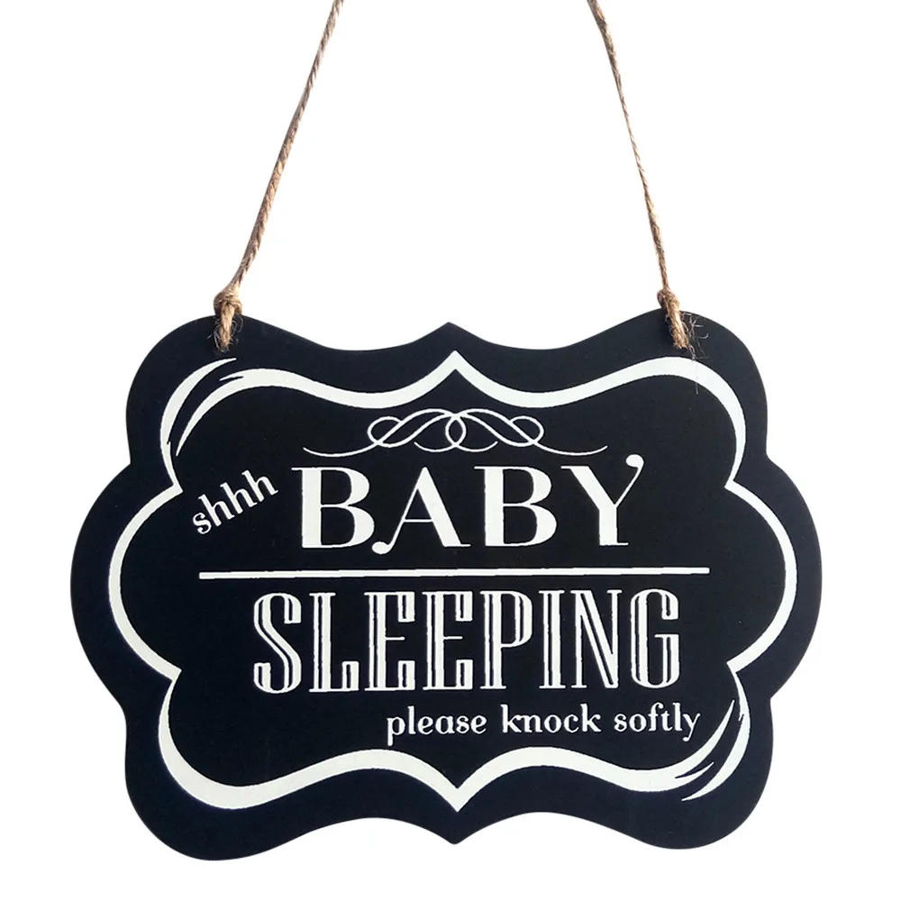 Sleeping Baby Door Sign Black Painted Wood Letter Design Wall Hanging Ornament home decoration accessories Hot Sale High Quality
Sleeping Baby Door Sign Black Painted Wood Letter Design Wall Hanging Ornament home decoration accessories Hot Sale High Quality