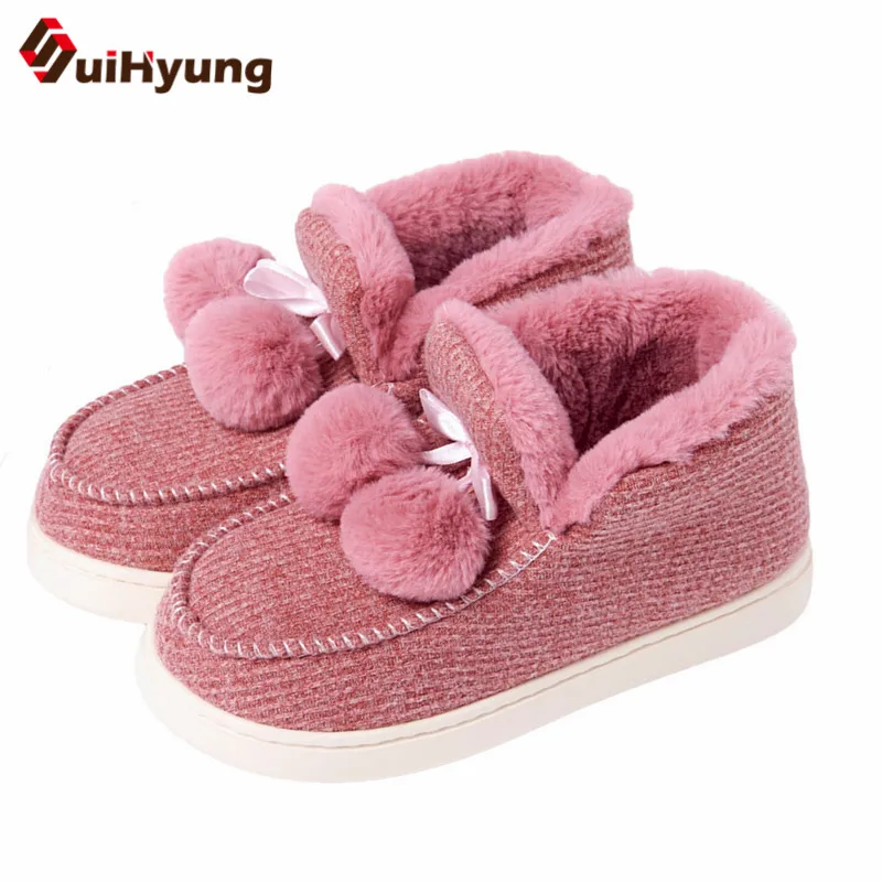 Suihyung New Winter Warm Indoor Shoes Women Soft Plush Home Slippers Striped Casual Flats Slip On Ladies Hairball Cotton Shoes
Suihyung New Winter Warm Indoor Shoes Women Soft Plush Home Slippers Striped Casual Flats Slip On Ladies Hairball Cotton Shoes