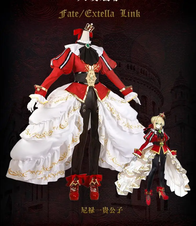 NERO Fate/EXTELLA LINK Anime Cosplay Emperor Nero cosplay costume set halloween costumes gift
NERO Fate/EXTELLA LINK Anime Cosplay Emperor Nero cosplay costume set halloween costumes gift