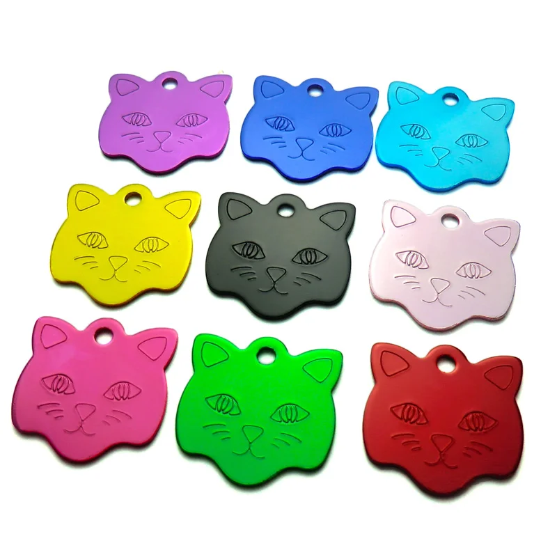 20Pcs Customized Engraved Dog Cat ID Tag Personalized Cat Face Shape Print Pet Name Plate Puppy Dogs Name Phone No. Tags
20Pcs Customized Engraved Dog Cat ID Tag Personalized Cat Face Shape Print Pet Name Plate Puppy Dogs Name Phone No. Tags