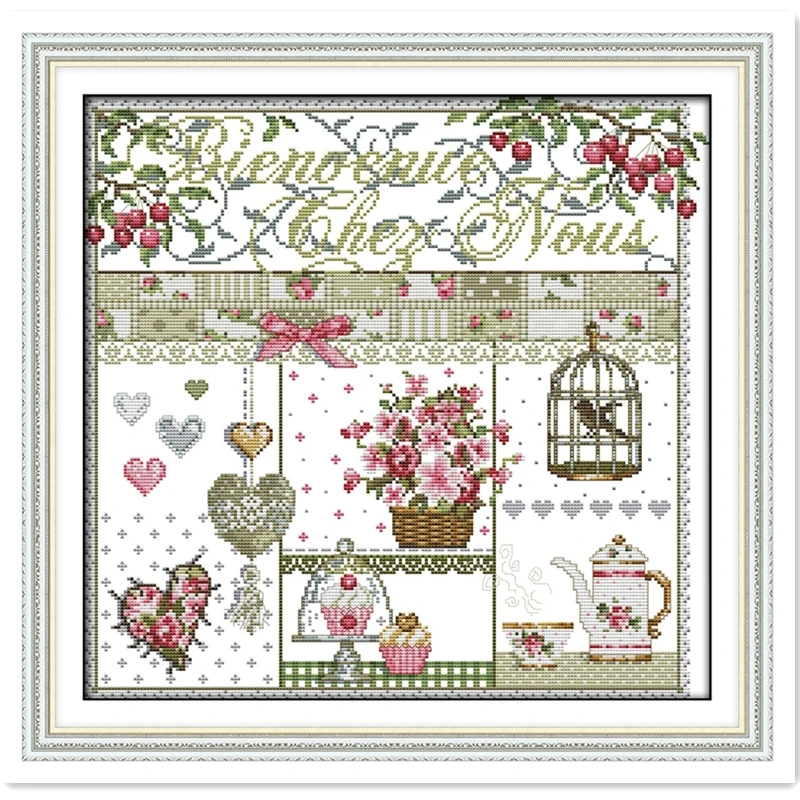 Home Life Counted Cross Stitch 11CT Patterns Printed 14CT Cross Stitch DIY Chinese Cotton Cross-stitch Kit Embroidery Needlework
Home Life Counted Cross Stitch 11CT Patterns Printed 14CT Cross Stitch DIY Chinese Cotton Cross-stitch Kit Embroidery Needlework