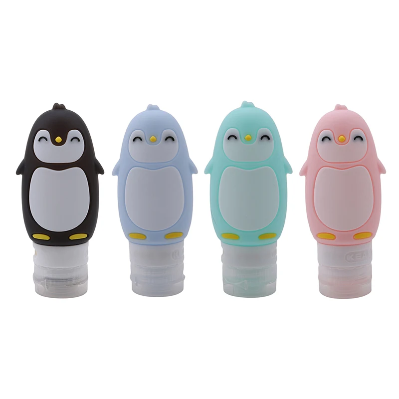 90ml Cute Convenient Penguin Shape Adorable Silicone Squeeze Liquid or Cream storage Bottle and Handy storage Jars Home
90ml Cute Convenient Penguin Shape Adorable Silicone Squeeze Liquid or Cream storage Bottle and Handy storage Jars Home