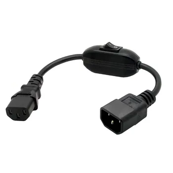 C14-C13 Extension Power Cord,IEC 320 C13 Female to C14 Male with10A On/Off Switch Power Adapter Cable Fr PDU UPS,1pcs 
C14-C13 Extension Power Cord,IEC 320 C13 Female to C14 Male with10A On/Off Switch Power Adapter Cable Fr PDU UPS,1pcs