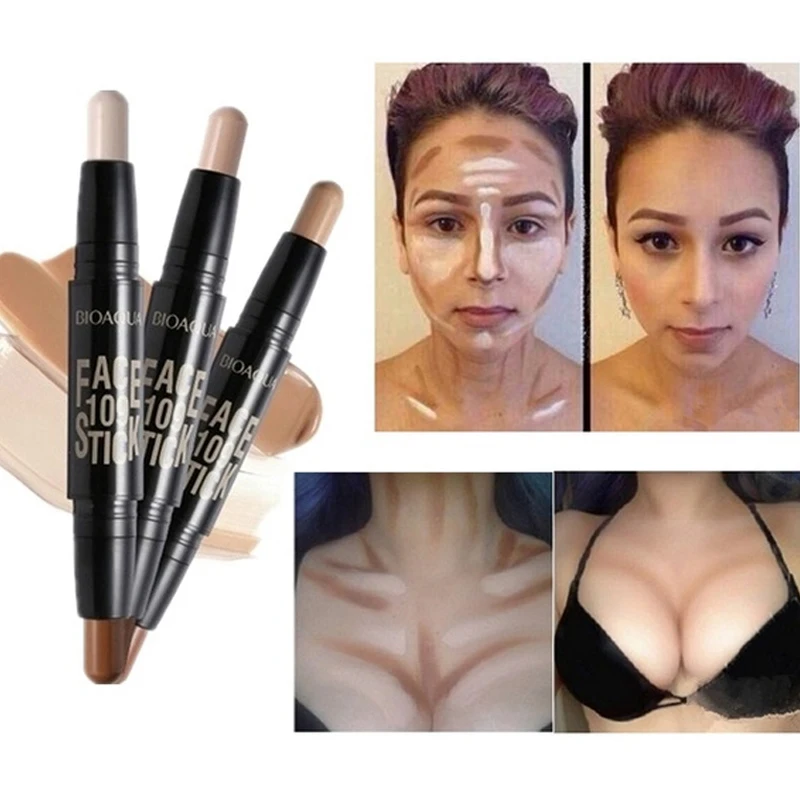 Double-ended 2 In1 Contour Stick Contouring Highlighter Bronzer Create 3D Face Makeup Concealer Full Cover Blemish
Double-ended 2 In1 Contour Stick Contouring Highlighter Bronzer Create 3D Face Makeup Concealer Full Cover Blemish