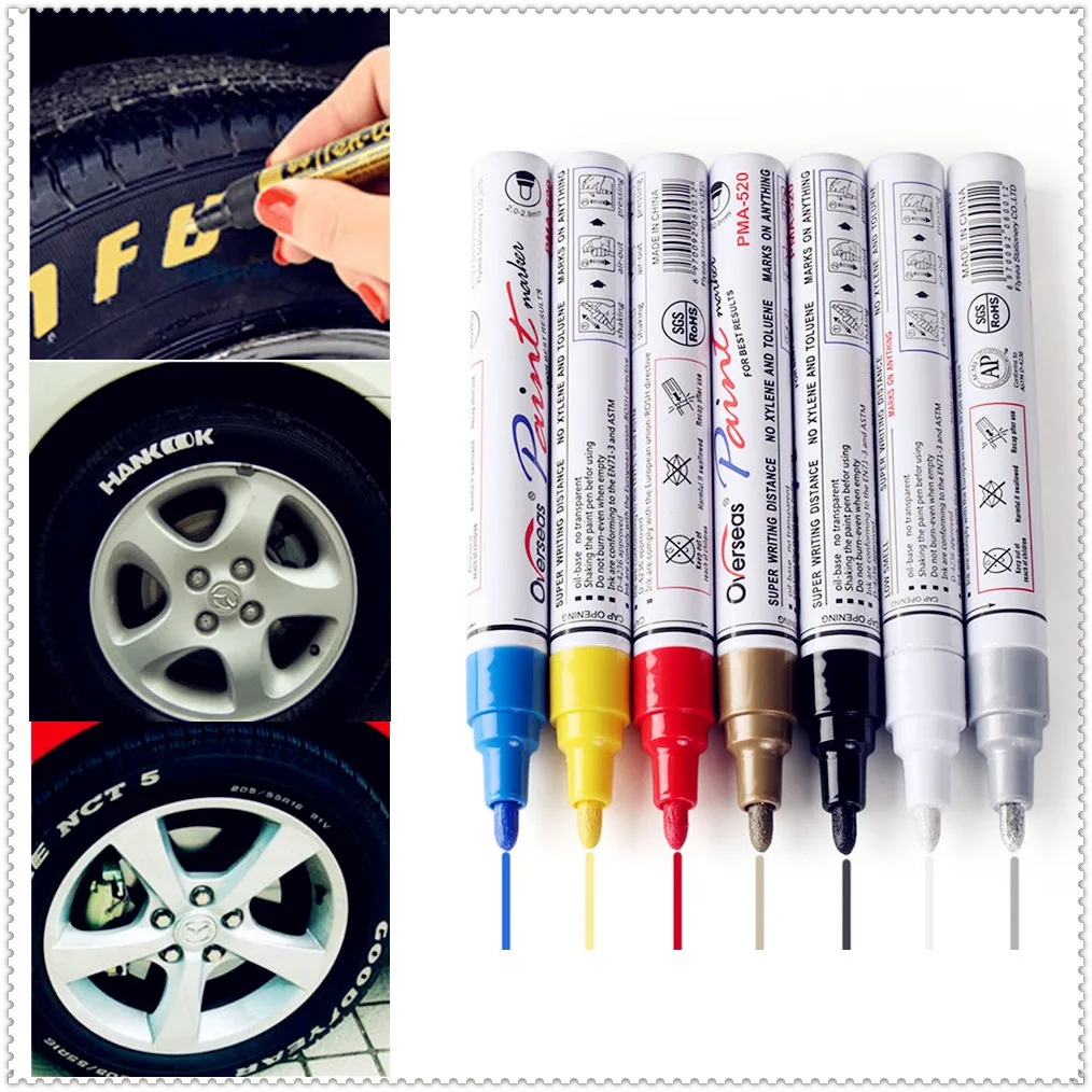 Car Waterproof Pen Tyre Tires Tread Paint Markers Marker for Hyundai HND3 Veloster i10 LPI 30blue R cee d ix Tucson IX35
Car Waterproof Pen Tyre Tires Tread Paint Markers Marker for Hyundai HND3 Veloster i10 LPI 30blue R cee d ix Tucson IX35