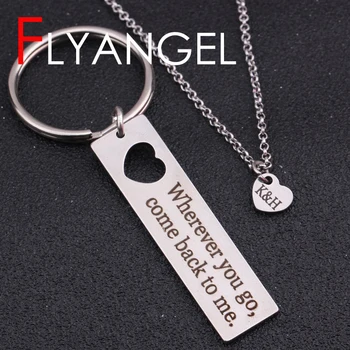 Custom Name Initial Keychain Necklace Emptey Heart Keyring Heart Engraved Where You Go Come Back To Me Long Distance Love Gifts
Custom Name Initial Keychain Necklace Emptey Heart Keyring Heart Engraved Where You Go Come Back To Me Long Distance Love Gifts