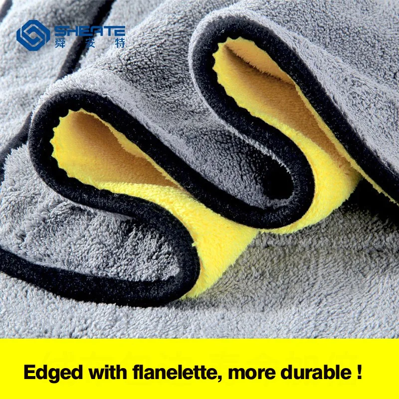 SHEATE microfiber towels for car wash 30*30cm/45*40cm/30*60cm Double-side thicken soft cloth Home Pet washing Polish Wax
SHEATE microfiber towels for car wash 30*30cm/45*40cm/30*60cm Double-side thicken soft cloth Home Pet washing Polish Wax