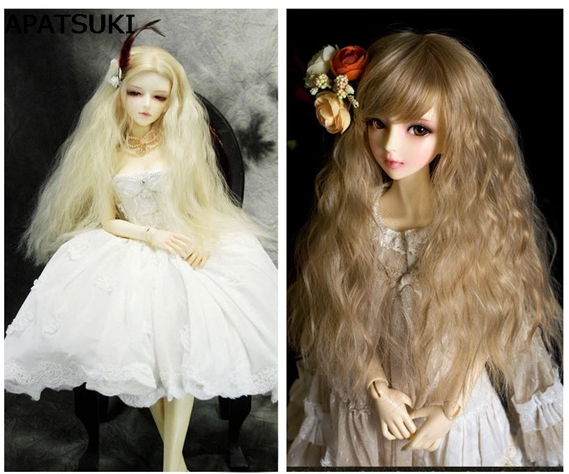 25cm*1m Colorful Doll Wigs DIY Doll Curly Hair Wavy Wigs Brown Khaki Color Hair For 1/3 1/4 1/6 BJD SD doll
25cm*1m Colorful Doll Wigs DIY Doll Curly Hair Wavy Wigs Brown Khaki Color Hair For 1/3 1/4 1/6 BJD SD doll