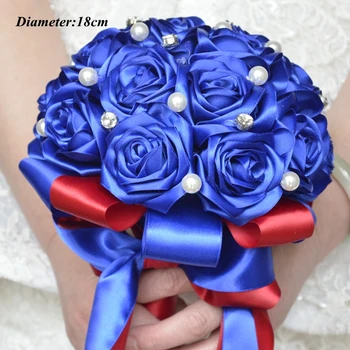 bridal wedding bouquet handmade silk satin Rose flower European Royal blue bride bouquet bridesmaid Wedding Bouquet de mariage
bridal wedding bouquet handmade silk satin Rose flower European Royal blue bride bouquet bridesmaid Wedding Bouquet de mariage