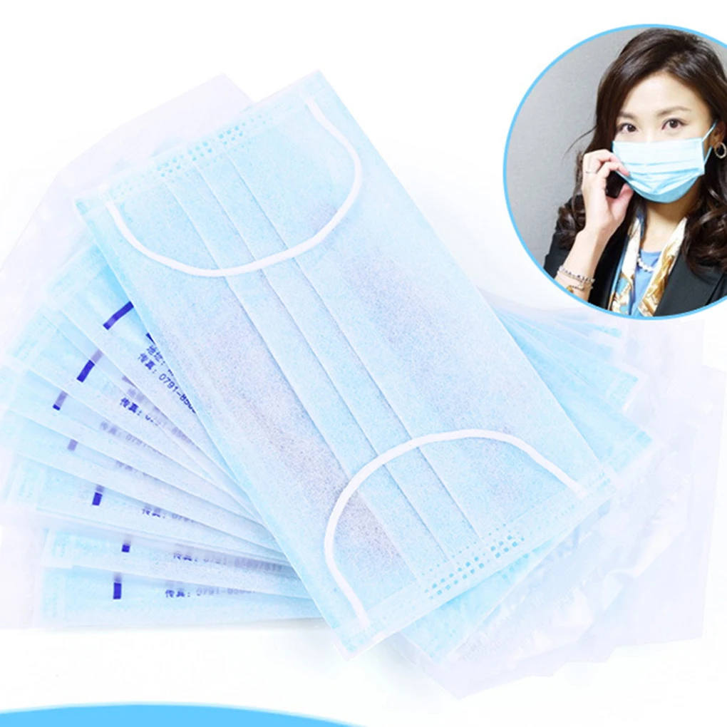 10PCS/set Disposable Mouth Mask Antibacterial 3 Layers Non-woven Dust Filter Mouth Cover Ear Loop
10PCS/set Disposable Mouth Mask Antibacterial 3 Layers Non-woven Dust Filter Mouth Cover Ear Loop