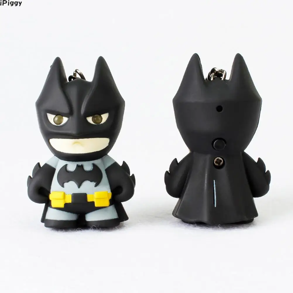 iPiggy New Arrive Flashlight Keychain Figure Keyrings Cool Batman Keychain LED Keychain With Sound
iPiggy New Arrive Flashlight Keychain Figure Keyrings Cool Batman Keychain LED Keychain With Sound