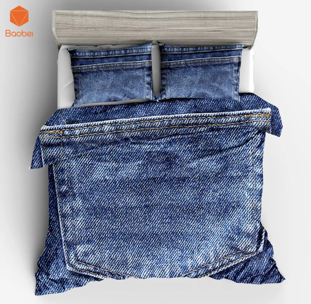 3Pcs Printed High imitation denim Bedding Set Soft Twin Full King Queen Duvet Cover with pillowcases Quilt Cover SJ208
3Pcs Printed High imitation denim Bedding Set Soft Twin Full King Queen Duvet Cover with pillowcases Quilt Cover SJ208