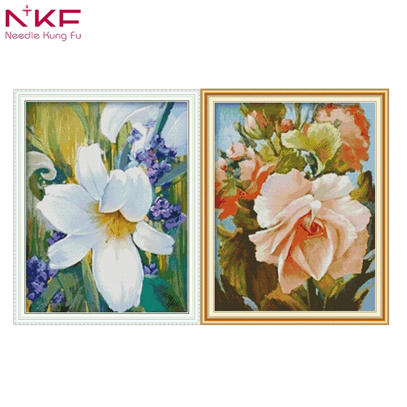 NKF cross stitch flowers kits for embroidery cross stitch printed on canvas pattern printed on the fabric DMC 11CT 14CT DIYcraft
NKF cross stitch flowers kits for embroidery cross stitch printed on canvas pattern printed on the fabric DMC 11CT 14CT DIYcraft