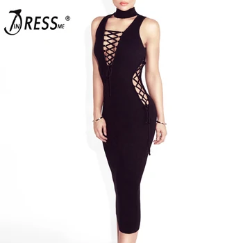 INDRESSME 2019 Sey Women Dress Lace-Up Deep V Neck Bandage Dress Hollow Out Both Side Club Dress Black Nude Brown Party Dress
INDRESSME 2019 Sey Women Dress Lace-Up Deep V Neck Bandage Dress Hollow Out Both Side Club Dress Black Nude Brown Party Dress