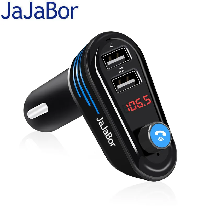 JaJaBor Bluetooth Car Kit Handsfree FM Transmitter Wireless A2DP Car MP3 Player Support U Disk Dual USB 5V 3.1A Car Charger
JaJaBor Bluetooth Car Kit Handsfree FM Transmitter Wireless A2DP Car MP3 Player Support U Disk Dual USB 5V 3.1A Car Charger