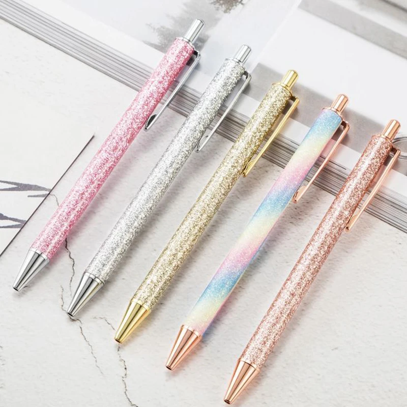 1pcs 10color Ballpoint Pens 1.0mm Kawaii Ball Glitter Metal pen Student For School Fashion Writing Stationery Office Supplies
1pcs 10color Ballpoint Pens 1.0mm Kawaii Ball Glitter Metal pen Student For School Fashion Writing Stationery Office Supplies