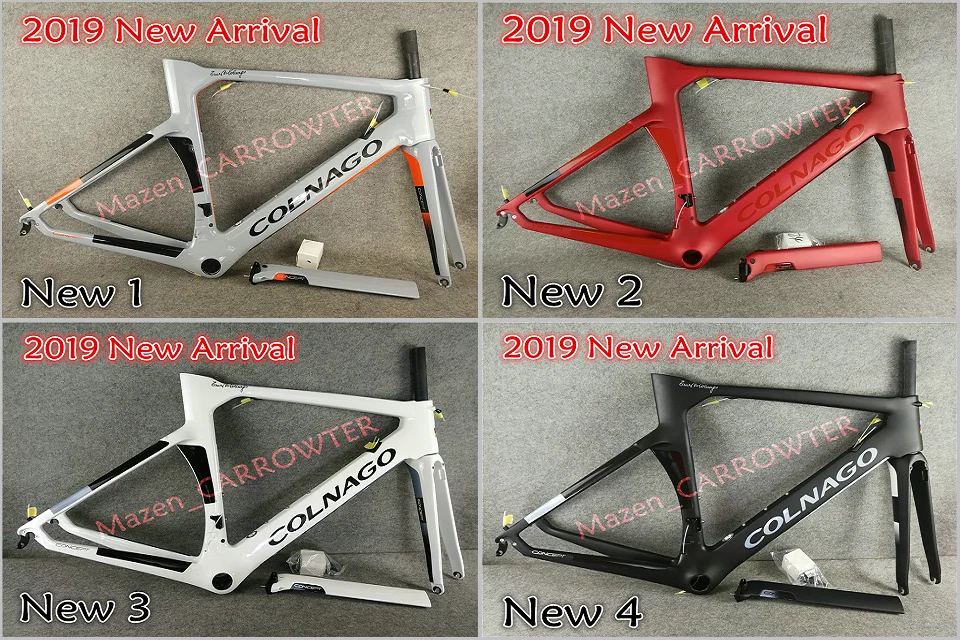 Discount Top sale 16 colors T1000 3K CARROWTER C60 carbon road bike frame With 48/50/52/54/56cm BB386 Matte/Glossy bicycle Frameset 33