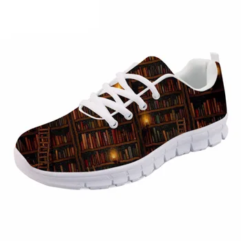 NOISYDESIGNS Cute Book Shelf Print Women Casual flat Shoes Spring Female Lightweight Sneakers Woman Flat Comfortable Mesh Shoes
NOISYDESIGNS Cute Book Shelf Print Women Casual flat Shoes Spring Female Lightweight Sneakers Woman Flat Comfortable Mesh Shoes