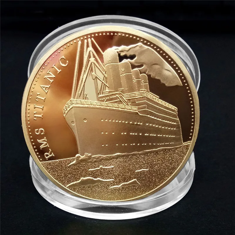 Voyage Of Titanic RMS Sailing Routes Commemorative Coins Souvenir 