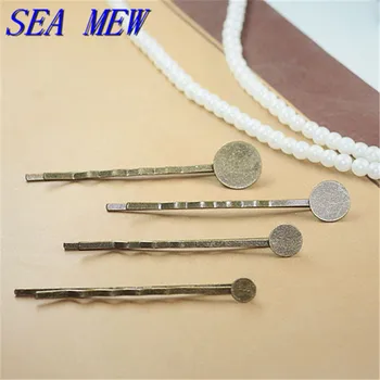 6mm 8mm 10mm 12mm Flat Base Fashion Style 6 Colors Hairpin Base Setting Copper Barrettes Blank For Jewelry Making For Women
6mm 8mm 10mm 12mm Flat Base Fashion Style 6 Colors Hairpin Base Setting Copper Barrettes Blank For Jewelry Making For Women