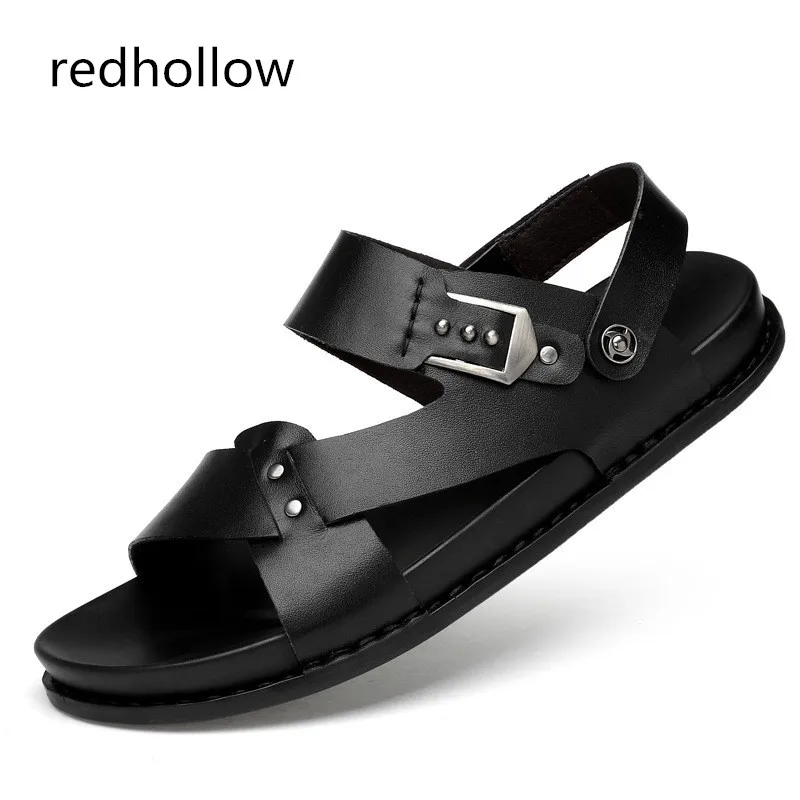 Men Casual Summer Sandals Slip On Men's Genuine Leather Beach Sandals Soft Men Shoes Rome Sandals Flat Shoes Man High Quality
Men Casual Summer Sandals Slip On Men's Genuine Leather Beach Sandals Soft Men Shoes Rome Sandals Flat Shoes Man High Quality