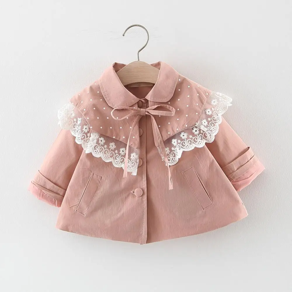2019 Autumn Baby Girls Long Sleeve Lace Lapel Collar Princess Party Trench Children Kids Jacket Coats Fashion Outerwear casaco
2019 Autumn Baby Girls Long Sleeve Lace Lapel Collar Princess Party Trench Children Kids Jacket Coats Fashion Outerwear casaco