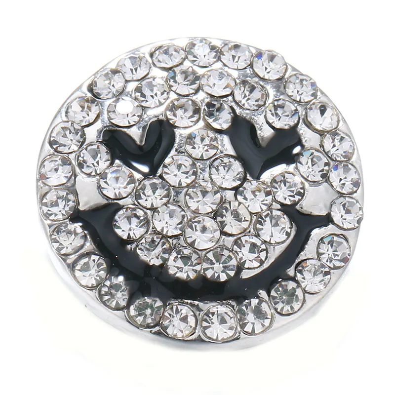 New Snap Button Jewelry Rhinestones Cute Smiling Face Metal Snap Buttons fit 18mm 20mm Snap Bracelet Bangles For Women
New Snap Button Jewelry Rhinestones Cute Smiling Face Metal Snap Buttons fit 18mm 20mm Snap Bracelet Bangles For Women