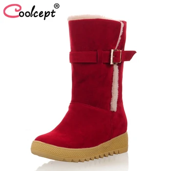 Coolcept Women Size 34-44 Women Snow Boots Thick Fur Warm Winter Shoes Woman Metal Buckle A Boots Female Short Boot Footwear
Coolcept Women Size 34-44 Women Snow Boots Thick Fur Warm Winter Shoes Woman Metal Buckle A Boots Female Short Boot Footwear