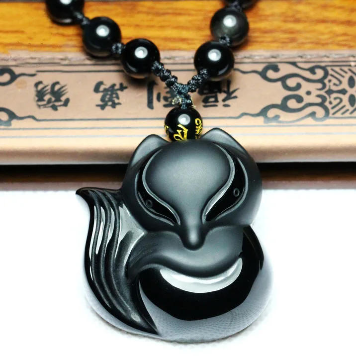 Free shipping High Quality Natural obsidian fox pendant from the peach blossom small three lucky to ward off bad luck
Free shipping High Quality Natural obsidian fox pendant from the peach blossom small three lucky to ward off bad luck