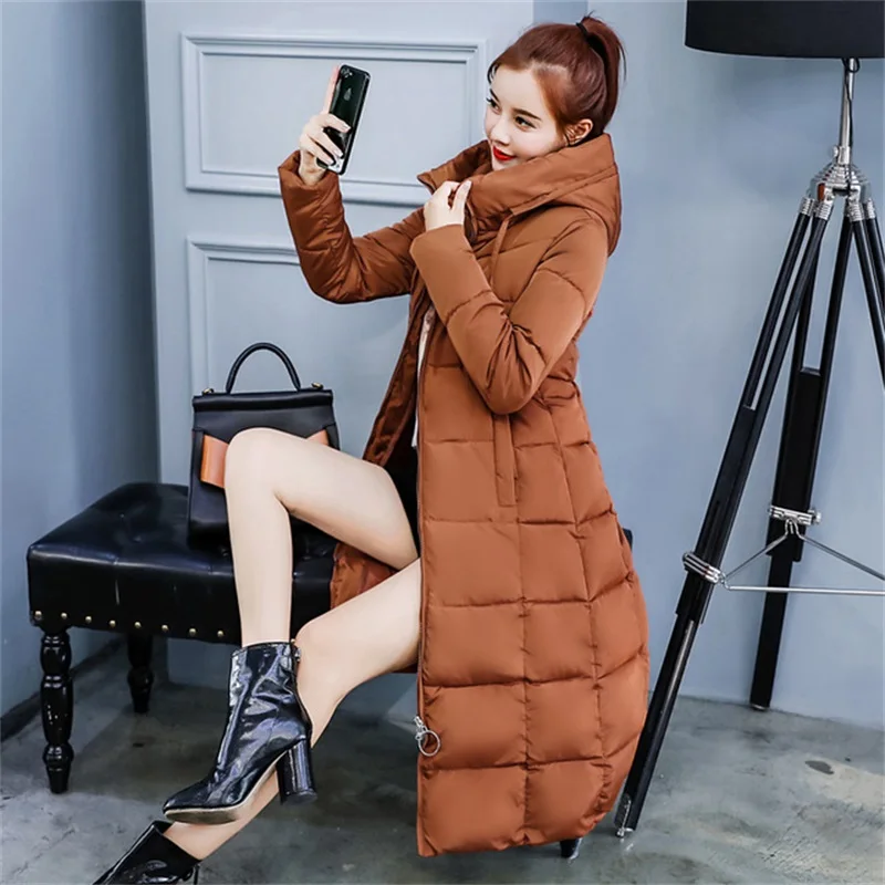 Long parkas mujer 2019 Winter Women Jacket Fashion Hooded Zipper Warm Brand long Down Cotton Coat Casual Female Jacket Parka
Long parkas mujer 2019 Winter Women Jacket Fashion Hooded Zipper Warm Brand long Down Cotton Coat Casual Female Jacket Parka