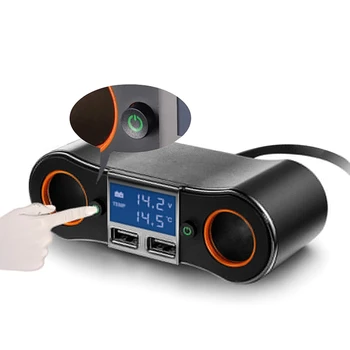 Double USB Car Distributor Car Charge Cables Adapters & Sockets One Trailer Two Intelligent Charging Smoke Lighter Car Charger
Double USB Car Distributor Car Charge Cables Adapters & Sockets One Trailer Two Intelligent Charging Smoke Lighter Car Charger