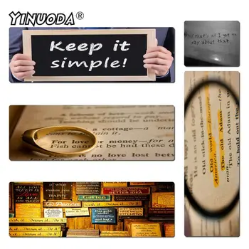 Yinuoda Proverb Phrase Motto Unique Desktop Pad Game Mousepad Size 30x60cm and 40x90cm Gaming Mousepads
Yinuoda Proverb Phrase Motto Unique Desktop Pad Game Mousepad Size 30x60cm and 40x90cm Gaming Mousepads