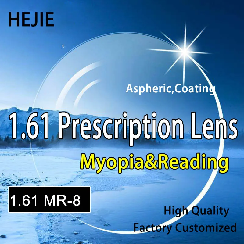 Factory Customized 1.61 Index MR-8 Myopia&Hyperopia&Reading Prescription Lenses Ultra-thin Anti-Scratch Coating Anti Glare
Factory Customized 1.61 Index MR-8 Myopia&Hyperopia&Reading Prescription Lenses Ultra-thin Anti-Scratch Coating Anti Glare