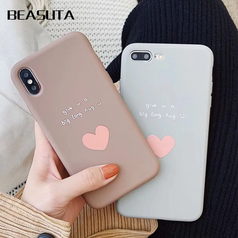 Love Heart Pattern Phone Cases Cover For Iphone 6 6S 7 8 Plus XS Max XR X Soft TPU matte Silicone Ultra-thin Simple Back Cover
Love Heart Pattern Phone Cases Cover For Iphone 6 6S 7 8 Plus XS Max XR X Soft TPU matte Silicone Ultra-thin Simple Back Cover