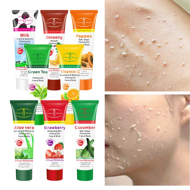100g Peeling Facial Cleanser Natural Exfoliating Facial Whitening Brightening face Exfoliator Peeling Scrub Gel Can Drop TSLM1
100g Peeling Facial Cleanser Natural Exfoliating Facial Whitening Brightening face Exfoliator Peeling Scrub Gel Can Drop TSLM1