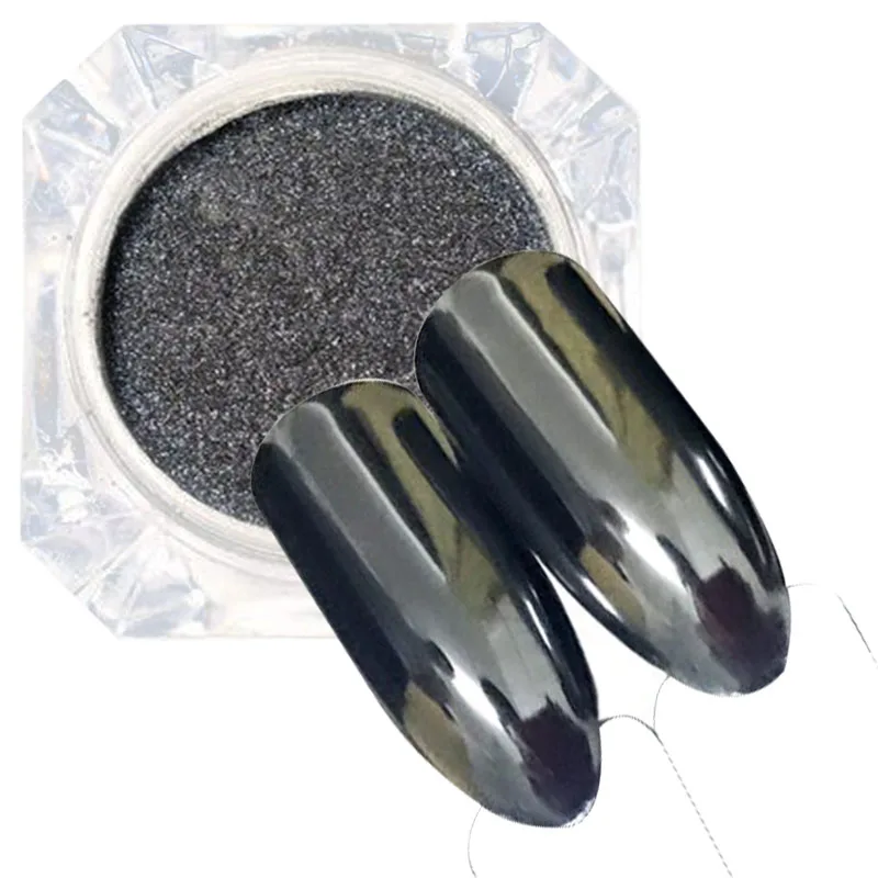 1g/BOX Metal Mirror Nail Glitter Set Sexy Metal Nail Art Chrome Powder Shiny Tiny Pigment Dust Kit Halloween Black Base Color
1g/BOX Metal Mirror Nail Glitter Set Sexy Metal Nail Art Chrome Powder Shiny Tiny Pigment Dust Kit Halloween Black Base Color