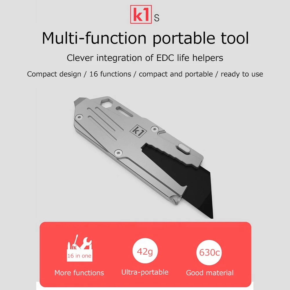 16 In 1 K1 Multifunction Screwdriver Bottle Opener EDC Knife Outdoor Camping Tool for Screwdriver Repair Bottle Opener Wrench
16 In 1 K1 Multifunction Screwdriver Bottle Opener EDC Knife Outdoor Camping Tool for Screwdriver Repair Bottle Opener Wrench