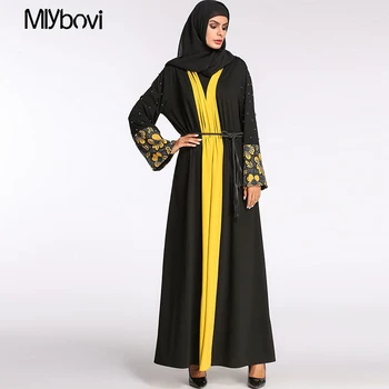 Adult Lace Patchwork Black Islamic Clothing Female Fashion Dubai Abaya Muslim Female Kimono Prayer Service Clothing
Adult Lace Patchwork Black Islamic Clothing Female Fashion Dubai Abaya Muslim Female Kimono Prayer Service Clothing