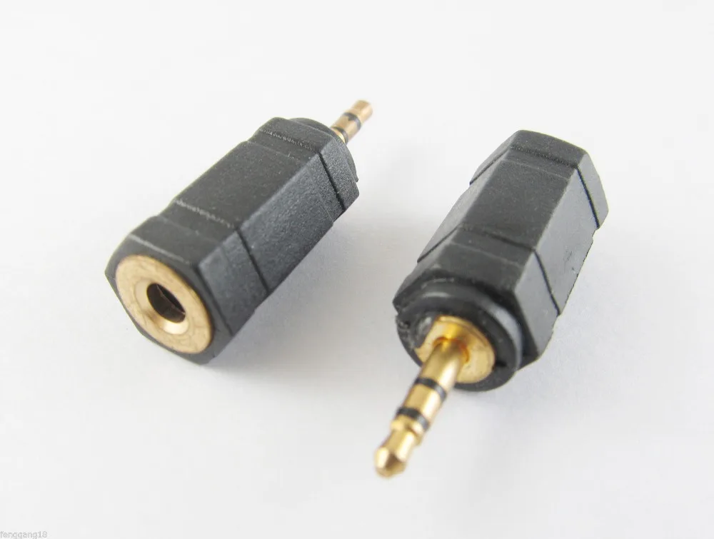 10pcs Gold 2.5mm Stereo Male Plug to 3.5mm 1/8" Female Jack Audio Adapter Connector
10pcs Gold 2.5mm Stereo Male Plug to 3.5mm 1/8" Female Jack Audio Adapter Connector