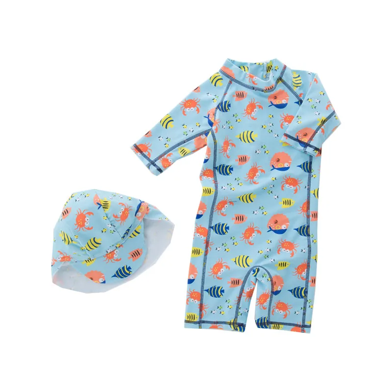 Children Summer Swimming Clothes Boys New Style Rompers+Cap 2Pcs Sets Boy Summer Swimsuit Pescado Cute Clothes
Children Summer Swimming Clothes Boys New Style Rompers+Cap 2Pcs Sets Boy Summer Swimsuit Pescado Cute Clothes
