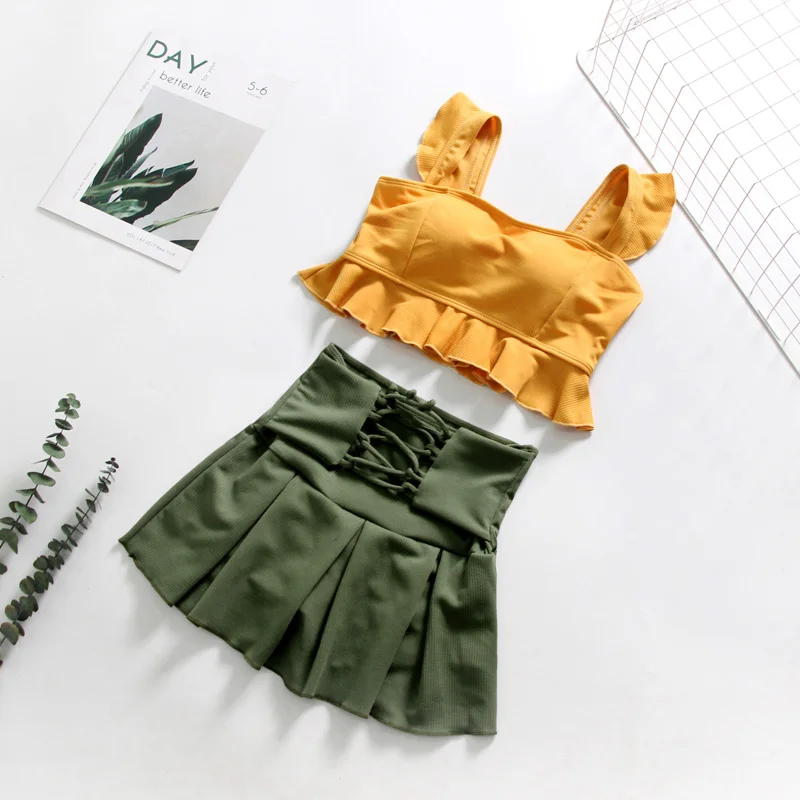2019 Tankini Set Swimsuit Women Swimwear Two Piece Suits High Waisted Ruffle Bikini Bathing Suit Beach Wear Swim Female
2019 Tankini Set Swimsuit Women Swimwear Two Piece Suits High Waisted Ruffle Bikini Bathing Suit Beach Wear Swim Female