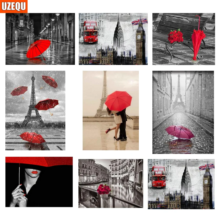 UzeQu Abstract Scenery Diamond Painting Cross Stitch Umbrella Street Diamond Embroidery Full Drill Mosaic Painting Rhinestone
UzeQu Abstract Scenery Diamond Painting Cross Stitch Umbrella Street Diamond Embroidery Full Drill Mosaic Painting Rhinestone