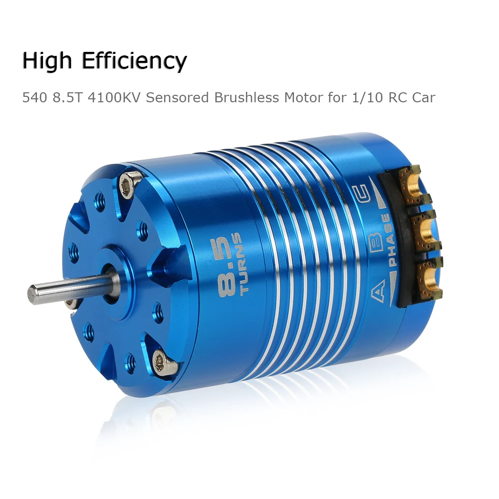 High Efficiency 540 8.5T 4100KV Sensored Brushless Motor for 1/10 RC Car Spare Part
High Efficiency 540 8.5T 4100KV Sensored Brushless Motor for 1/10 RC Car Spare Part