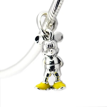 CKK Silver 925 Jewelry Fits Pandora Bracelets Classic Mickey Pendant, Yellow Enamel Charms Original Beads
CKK Silver 925 Jewelry Fits Pandora Bracelets Classic Mickey Pendant, Yellow Enamel Charms Original Beads