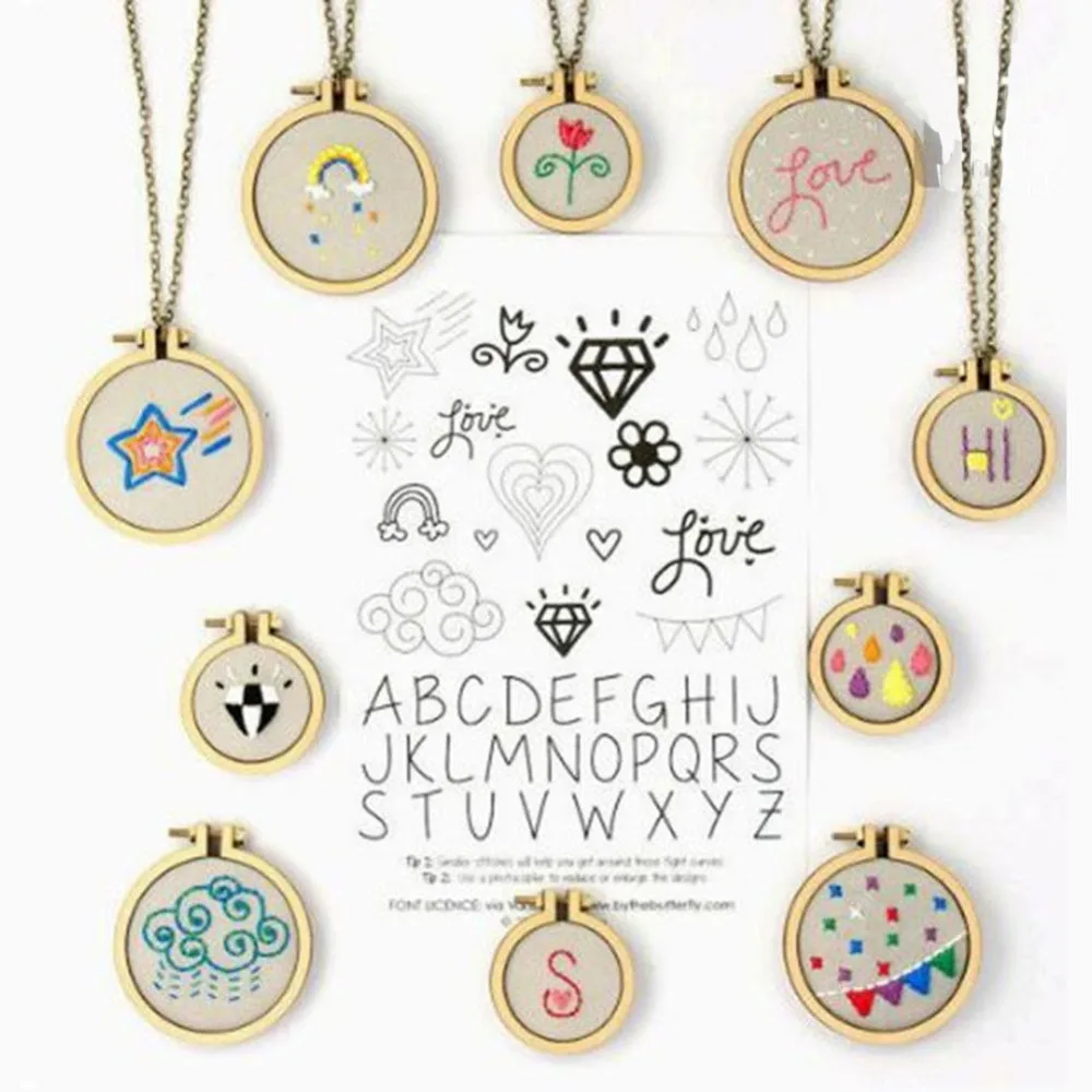 15 Types Mini Wooden Hoop/Ring Embroidery Frame Cross Stitch Sewing DIY Crafts Tool Art Works For Bag Clothes Sewing
15 Types Mini Wooden Hoop/Ring Embroidery Frame Cross Stitch Sewing DIY Crafts Tool Art Works For Bag Clothes Sewing