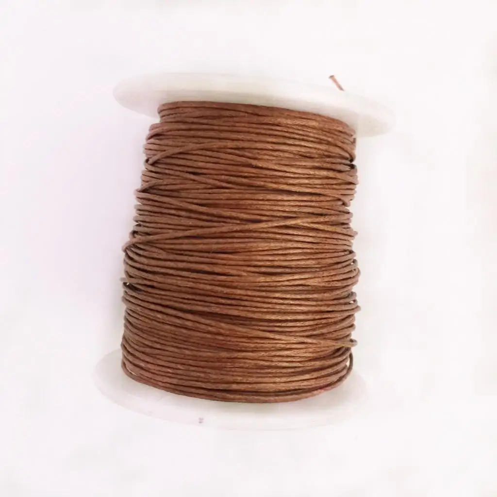 12 Rolls 80 Meters 1mm Waxed Cotton Cords Thread for DIY Bracelet Jewelry Making 12 Colors